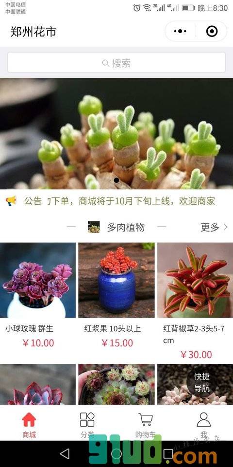郑州花市小程序截图